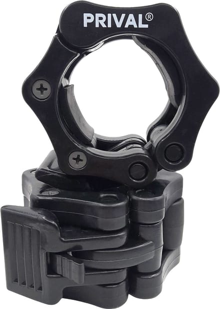 Prival Halterklemmen – Barbell Clips – Set van 2 - Barbell collars - Haltersluiting 50mm - Halterklemmen - Barbell - Olympic barbell