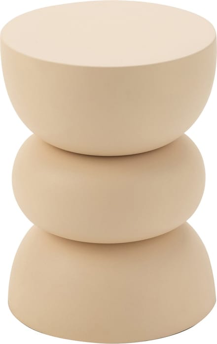 J-Line bijzettafel Lise - ijzer - beige
