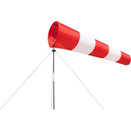 Windzak HQ Windsock Airport 150 cm 109206 Rood Wit 150 cm