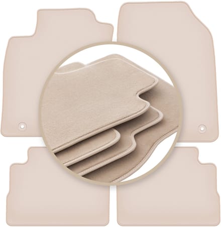 PREMIUM beige matten voor: Opel Vectra C liftback, hatchback, sedan 2002-2008