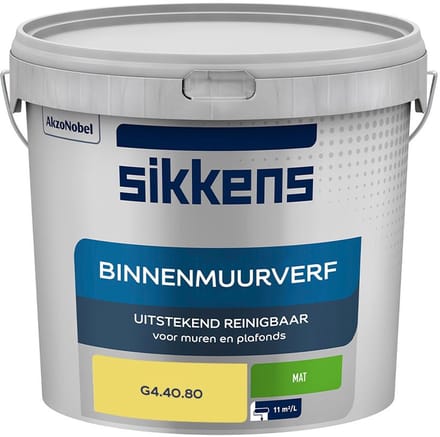 Sikkens - Binnenmuurverf Mat - G4.40.80 - Mengverf - 5 L
