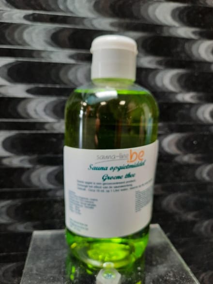 sauna opgietmiddel  groene thee 250ml - sauna geuren - sauna opgiet