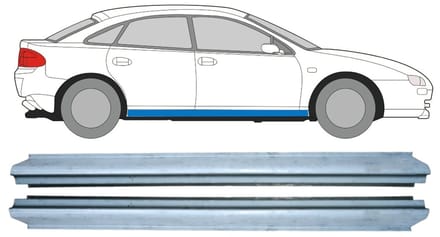 Reparatie dorpel voor Mazda 323F BA 1994-1998 / Links + Rechts / Set