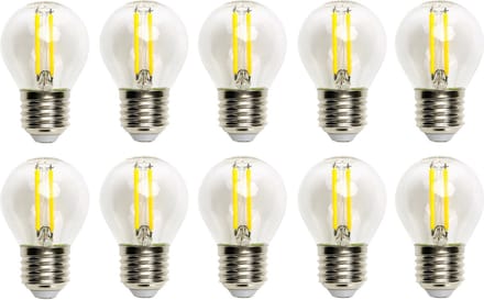 Kogellamp E27 10 stuks | G45 LED 6W=60W gloeilamp | daglichtwit 6500K