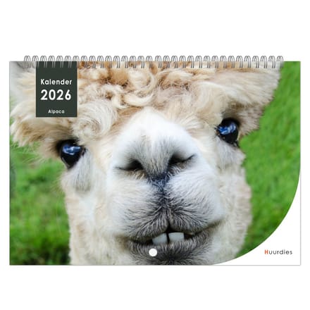 Huurdies - 2026 Kalender - Alpaca - A3