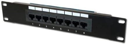 8-poorts Cat-5e Patchpaneel voor 10-inch netwerkkast - Niet afgeschermd