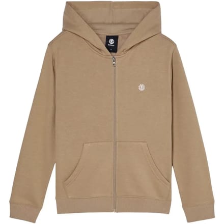 Element Icon Embroidery Sweatshirt Met Rits Beige 14 Years Jongen