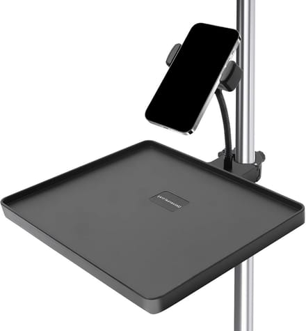 Verstelbare Microfoonstandaard met Telefoonhouder voor Livestreaming en Opnames
