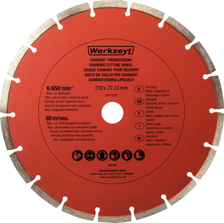 Werkzeyt Diamantslijpschijf Beton – 230 mm – Universeel