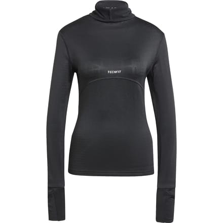 Dames long sleeve T-shirt met rolkraag adidas Techfit Cold.rdy