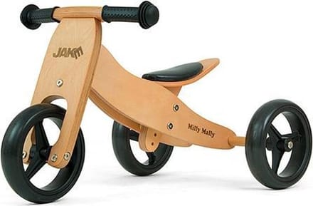Milly Mally 2-in-1 Loopfiets Jake Naturel - Loopfiets - Unisex - Blank