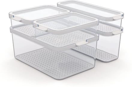 Rotho - Set koelkastorganizer 5 stuks CAUMA 4,65 l + 2 l + 1,15 l + 2 x 1,2 l