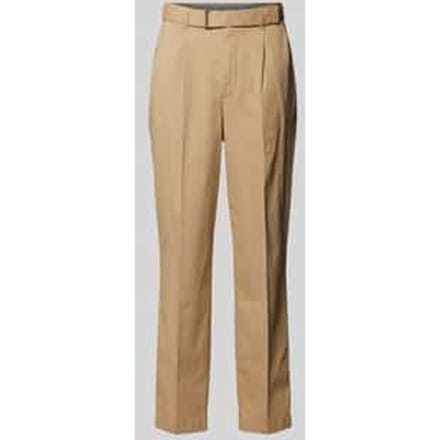 Chino met stoffen riem