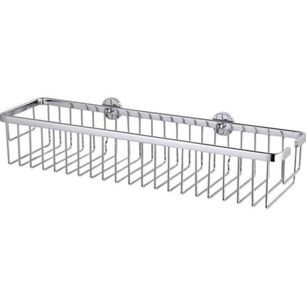 Tesa® Aluxx brede douche- badrek, hoogglans verchroomd aluminium, zelfklevend