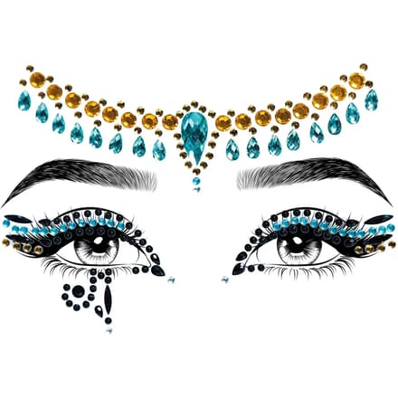 Gezichtstickers Cleopatra vrouw Leg Avenue