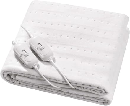 Elektrisch Dekbed - Verwarmde Deken - Warm Blijven - Dubbele Verwarming - 2 persoons - Wit
