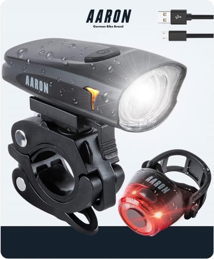 Fietslamp – fiets verlichting – duurzaam – waterbesteding - Bicycle light - waterproo