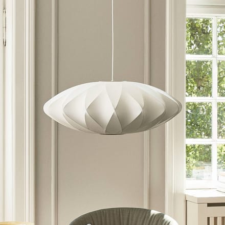 HAY Nelson Schotelvormige Hanglamp met Kruisvormige Bubbels , Klein, Gebroken Wit