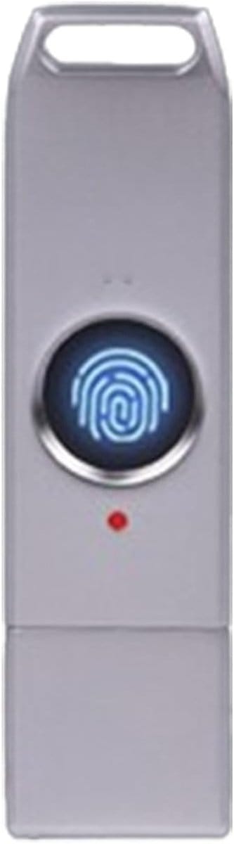 Vingerafdruk USB Stick - Beveiligde Opslag - Data Beschermen - Biometrische Ontgrendeling - 128 GB - Metaal