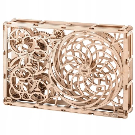 Houten 3D-puzzel: Kinematisch Houtsnijwerk-model