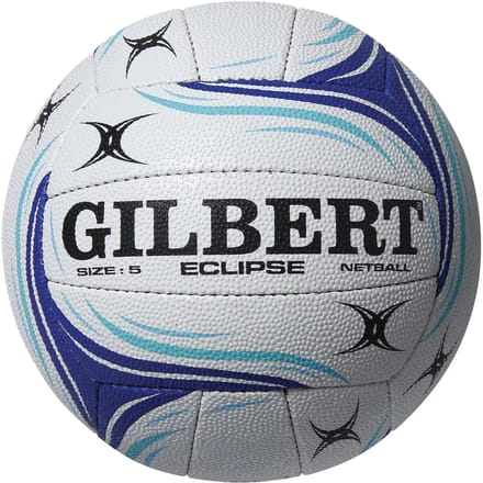 Gilbert Netball Eclipse Match Ball - Size 5 - Wit / Blauw