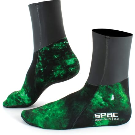 Seacsub Seal Skin Camo 3 Mm Duikbooties Groen EU 37-38