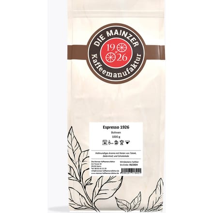 Mainzer Kaffeemanufaktur Espresso 1926 1kg