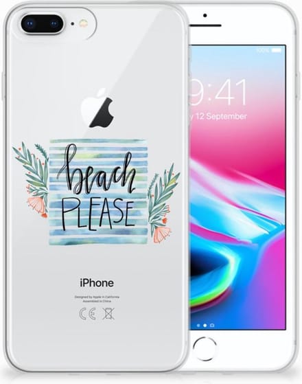 Apple iPhone 7 Plus | 8 Plus Telefoonhoesje met Naam Boho Beach