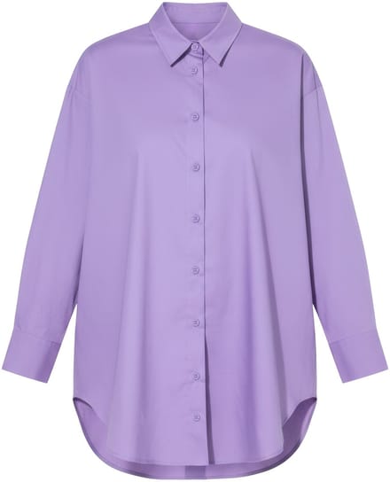Studio Untold - Dames - Blouse oversized knoopsluiting op de achterkant - Purper - Maat 58+