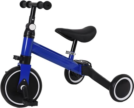 Kinder driewieler - Loopfiets peuter - Buiten spelen - Groeit mee met kind - 60 x 42 x 49 cm