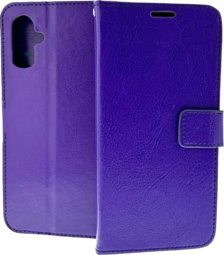 Bookcase Geschikt voor: Apple iPhone 16 Plus - Paars - portemonnee hoesje - ZT Accessoires