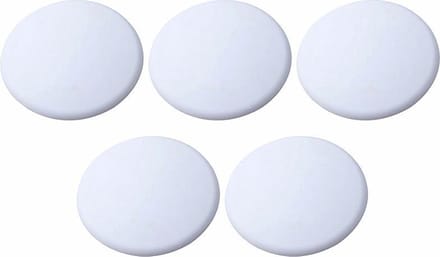 Deurstopper voor binnen - 2 stuks - Uitgerust met een 3M plakker - Diameter 4cm - wit - Deurbeschermer - Siliconen Deurstopper