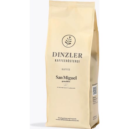 Dinzler San Miguel Bio Kaffee 250 g | Ganze Bohne | Guatemala | Milde Arabica Spezialität aus traditioneller Röstung für Filter & French Press