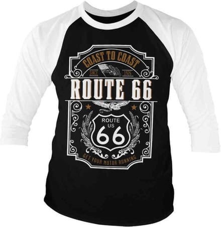 Route 66 Raglan top -M- Coast To Coast Zwart/Wit