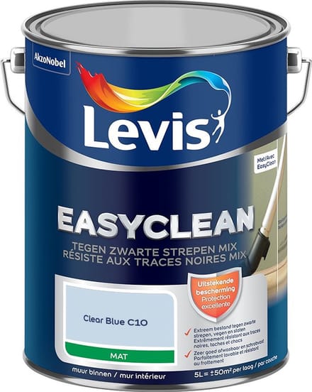 Levis - Easyclean Tegen Zwarte Strepen Mix - Clear Blue C10 - Mengverf - 5 L