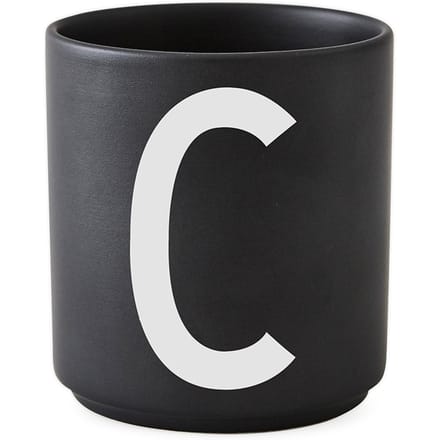 DESIGN LETTERS - Personal beker porselein  - zwart - C