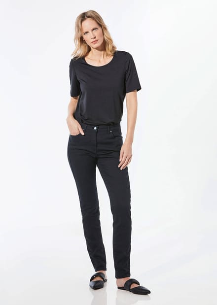 Superstretch-jeans BELLA - zwart - Gr. 24 van Goldner Fashion