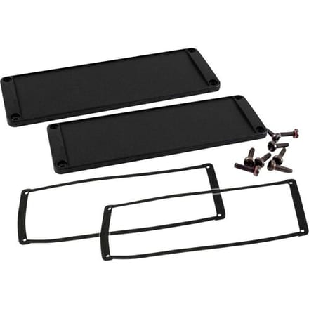 Hammond Electronics End plate Aluminium Zwart (l x b x h) 6 x 169 x 57 mm 2 stuk(s)