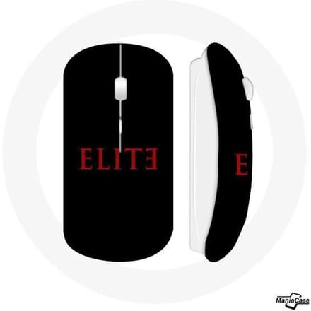 Souris Sans Fil - MANIACASE - Saison 5 - Logo Rouge - Clé USB Wi-Fi incluse - Compatible Mac et PC