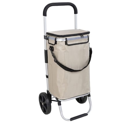 Travelnet Boodschappenwagen 40L, met koelvakje, inklapbaar, aluminium frame