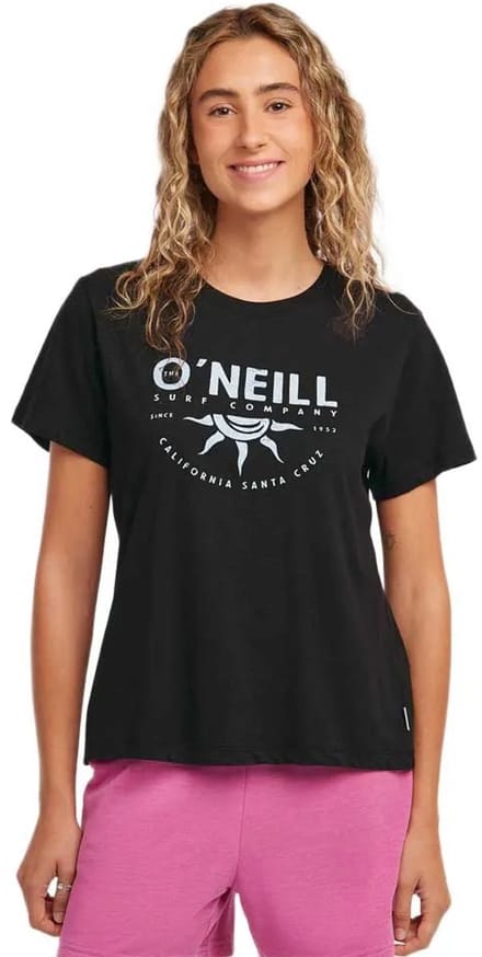 O´neill Front Print T-shirt Met Korte Mouwen Zwart M Vrouw