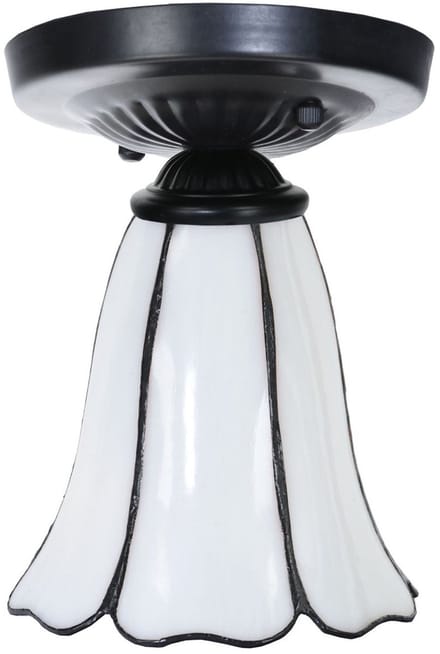 Tiffany plafonnière zwart met Liseron Akkerwinde - Art Deco Trade