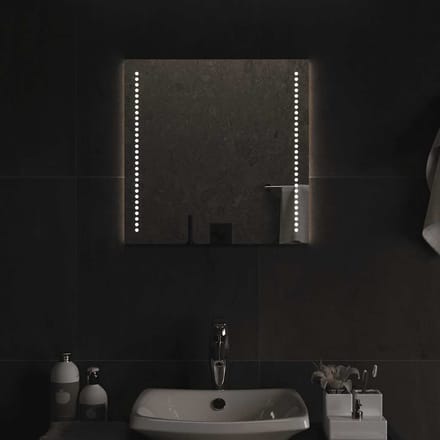 vidaXL - Badkamerspiegel - LED - 50x50 - cm