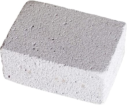 Gerimport Schoonmaak steen voor barbecue - Schuursteen - BBQ reinigingsblok - 10 x 8 x 5 cm - Grijs