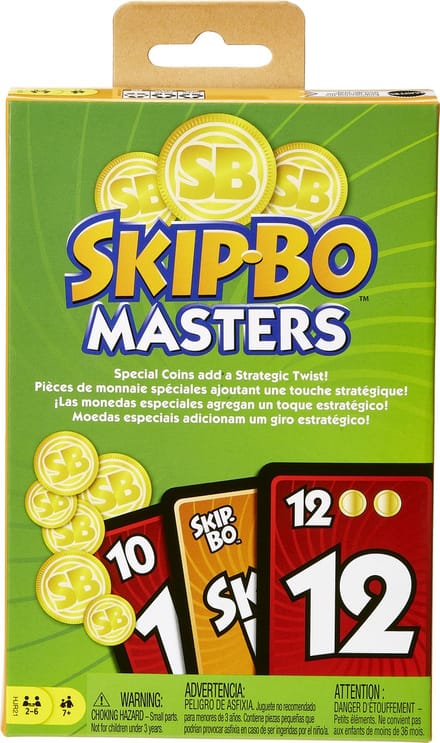Mattel Skip-Bo Masters kaartspel - HJR21, kunststof