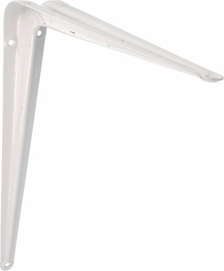 AMIG Plankdrager/planksteun van metaal - gelakt wit - H350 x B300 mm