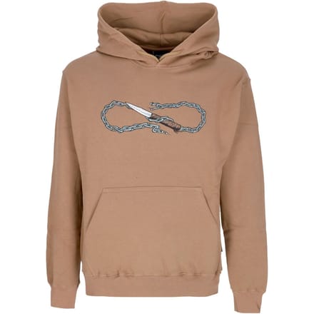 Herenhoodie Logo Chain Hoodie Camel