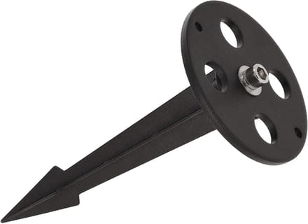 Grondspies - Bodemanker - Buitenverlichting - Poedercoating - 22 cm - Zwart