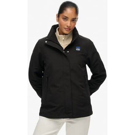 Superdry Shelljas Zonder Capuchon Black Grootte: 44