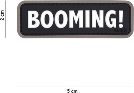 101 Inc Embleem 3D Pvc Booming   Zwart  18048